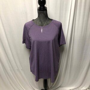 Athletic Works Purple Activewear Shirt Womens Size XXL Lightweight TEE NEW
